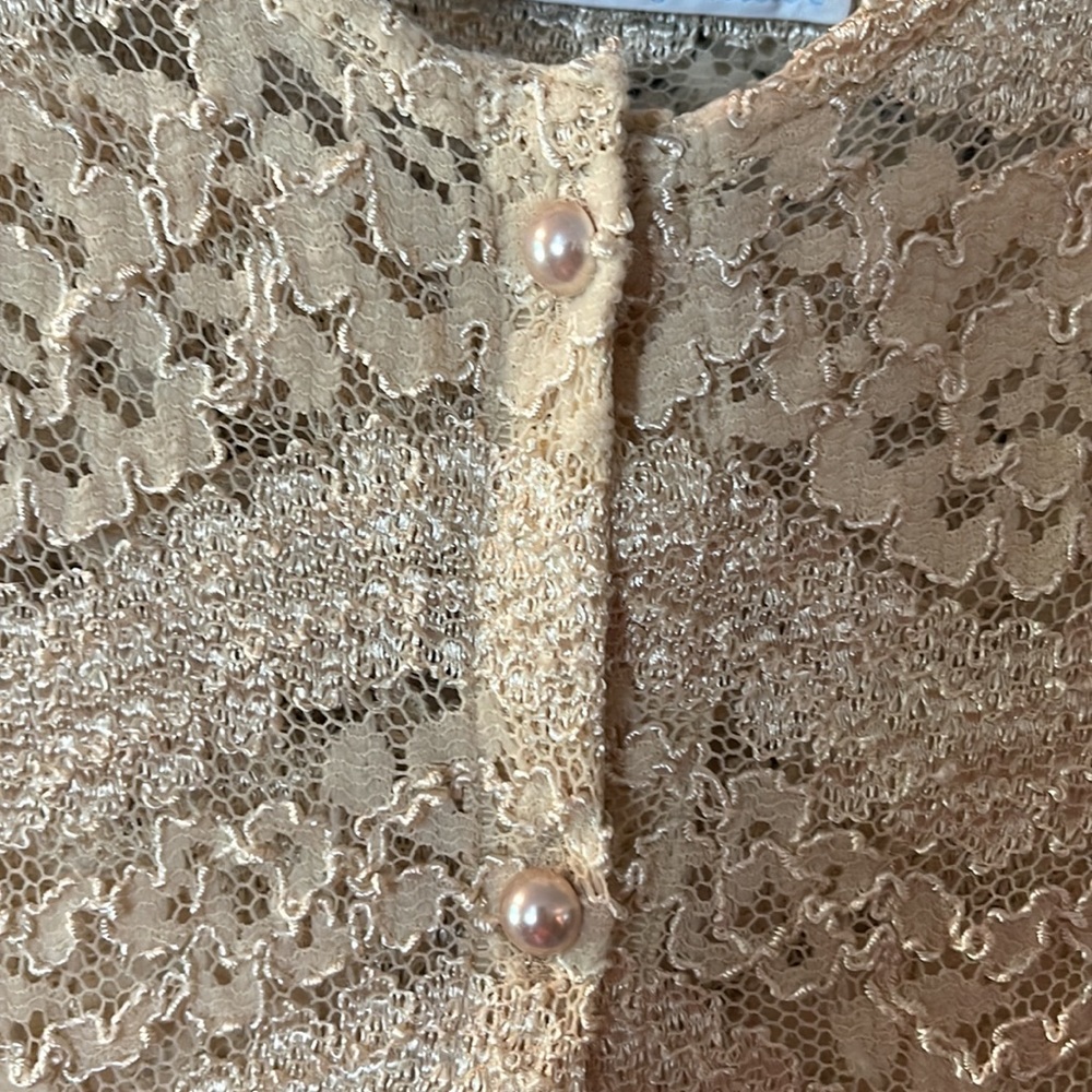 Vintage Lace 2 piece Cardigan & Tank - Picture 3 of 9